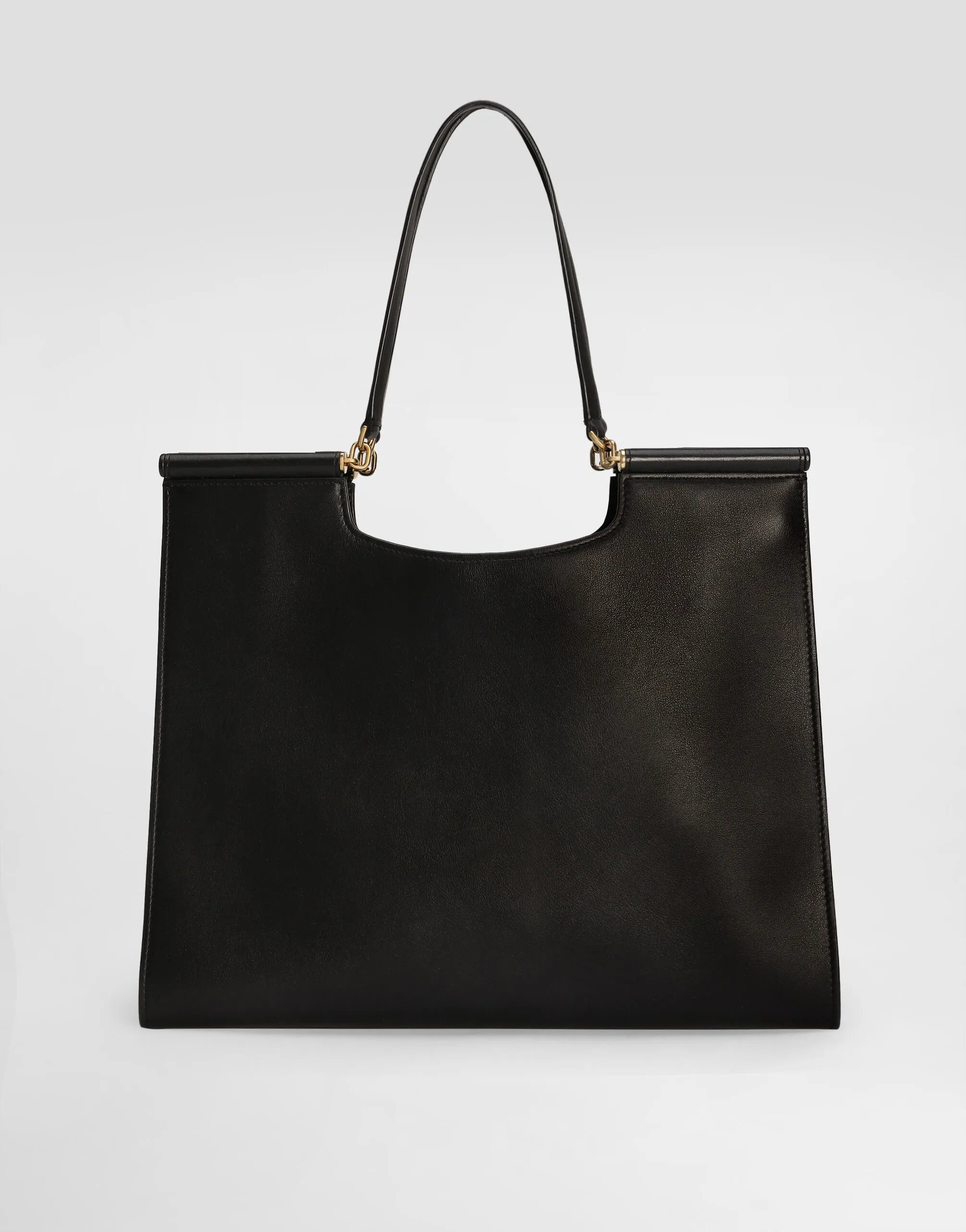 Dolce & Gabbana Large Sicily Shopper in Black