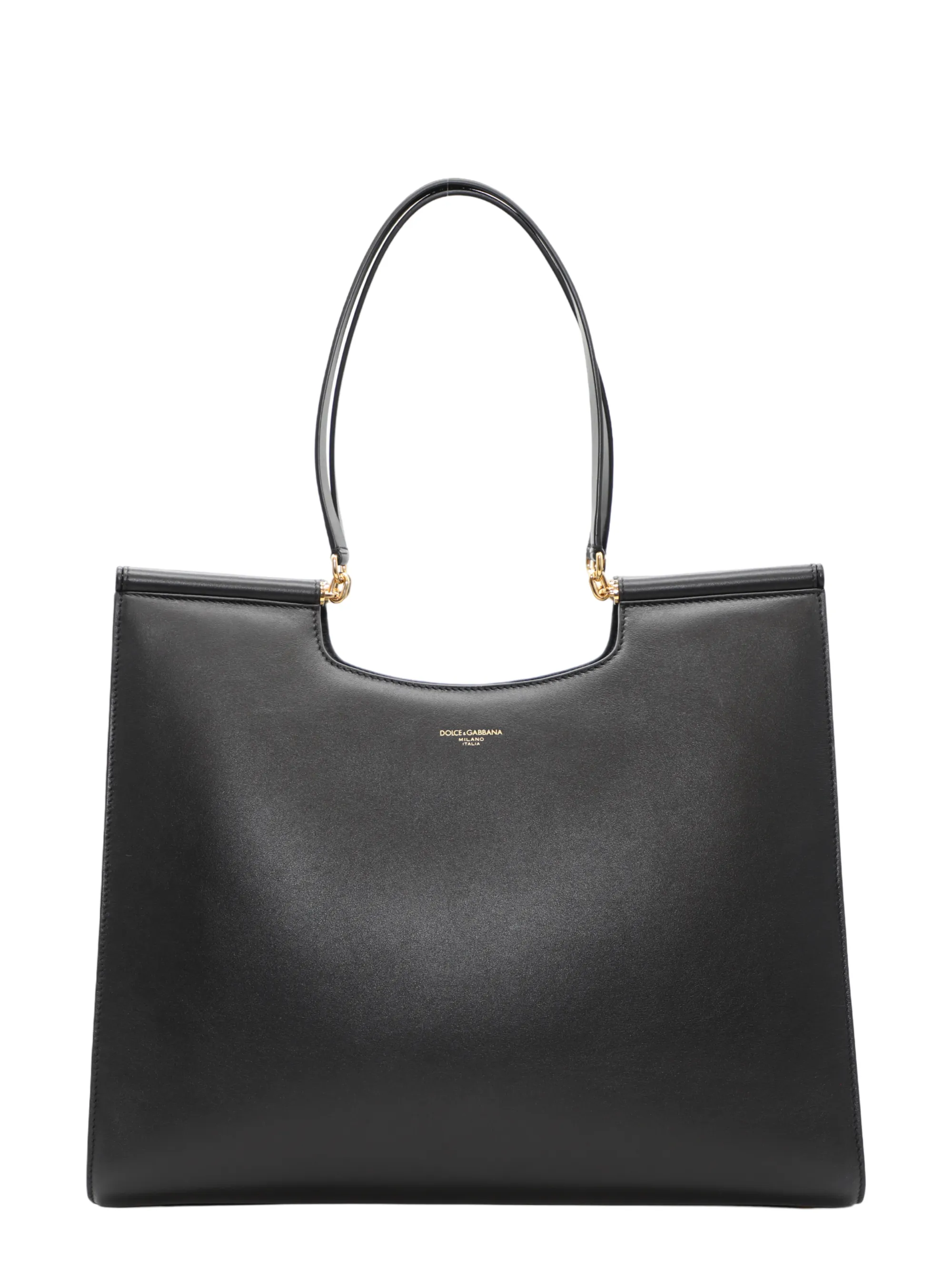 Dolce & Gabbana Large Sicily Shopper in Black