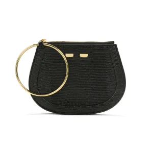 Ellie Bangle in Black Lizard