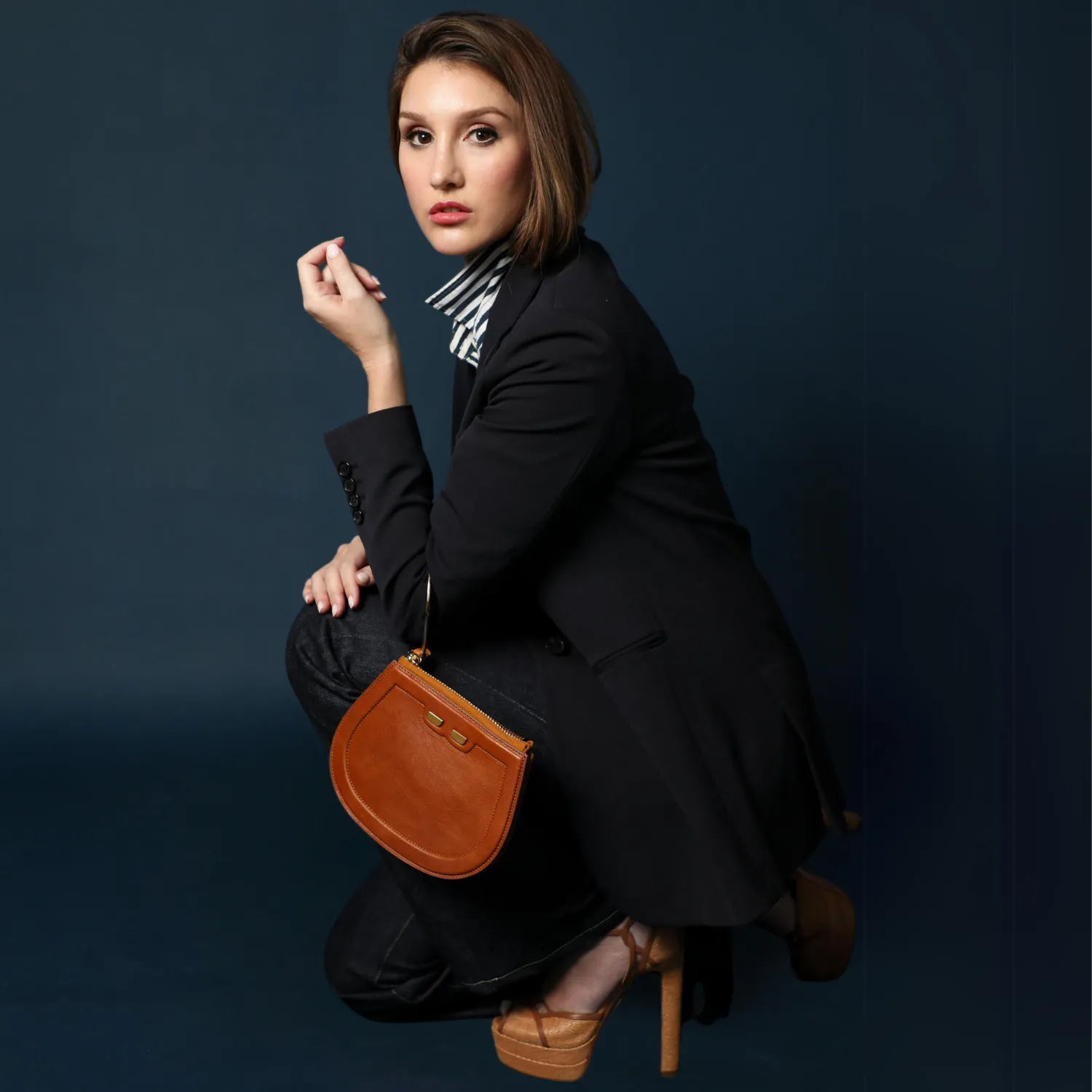 Ellie Bangle in Red Lizard