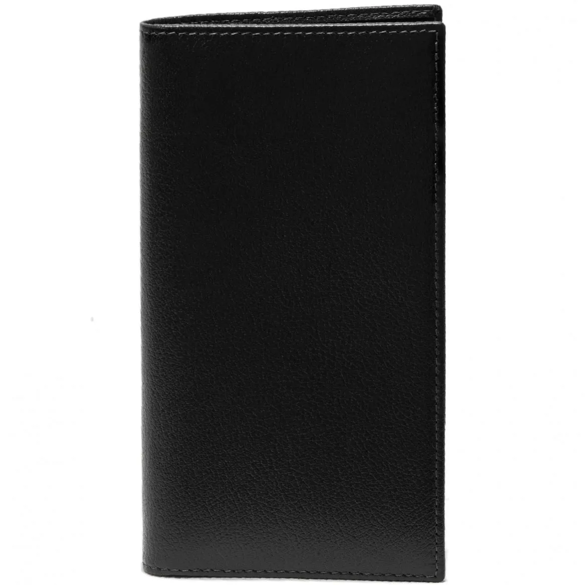 Ettinger Capra Long Wallet with Zippered Pocket Black made of Goat Leather