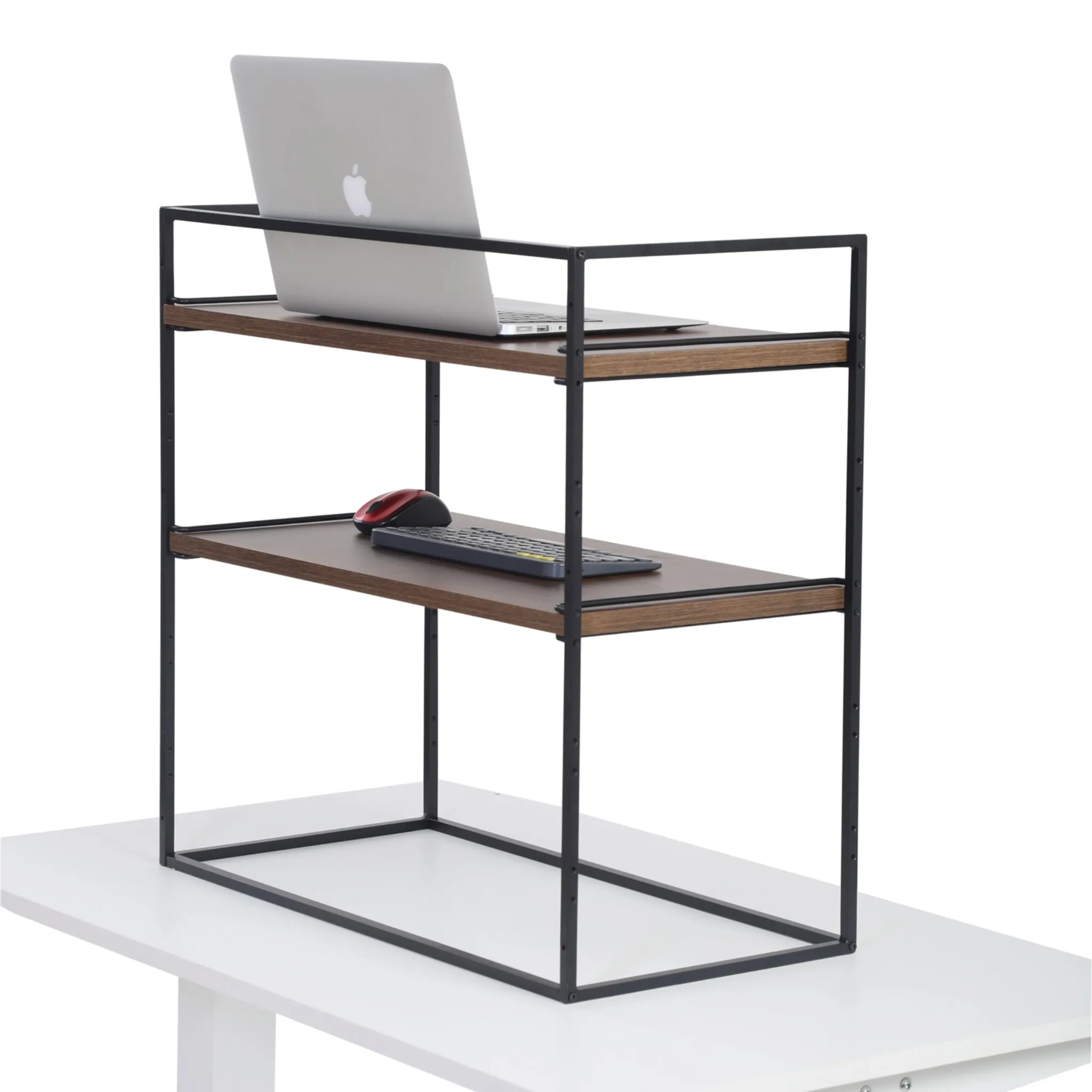 Fitizen Zen Height Adjustable Table, Black & Brown FITI-150-BB