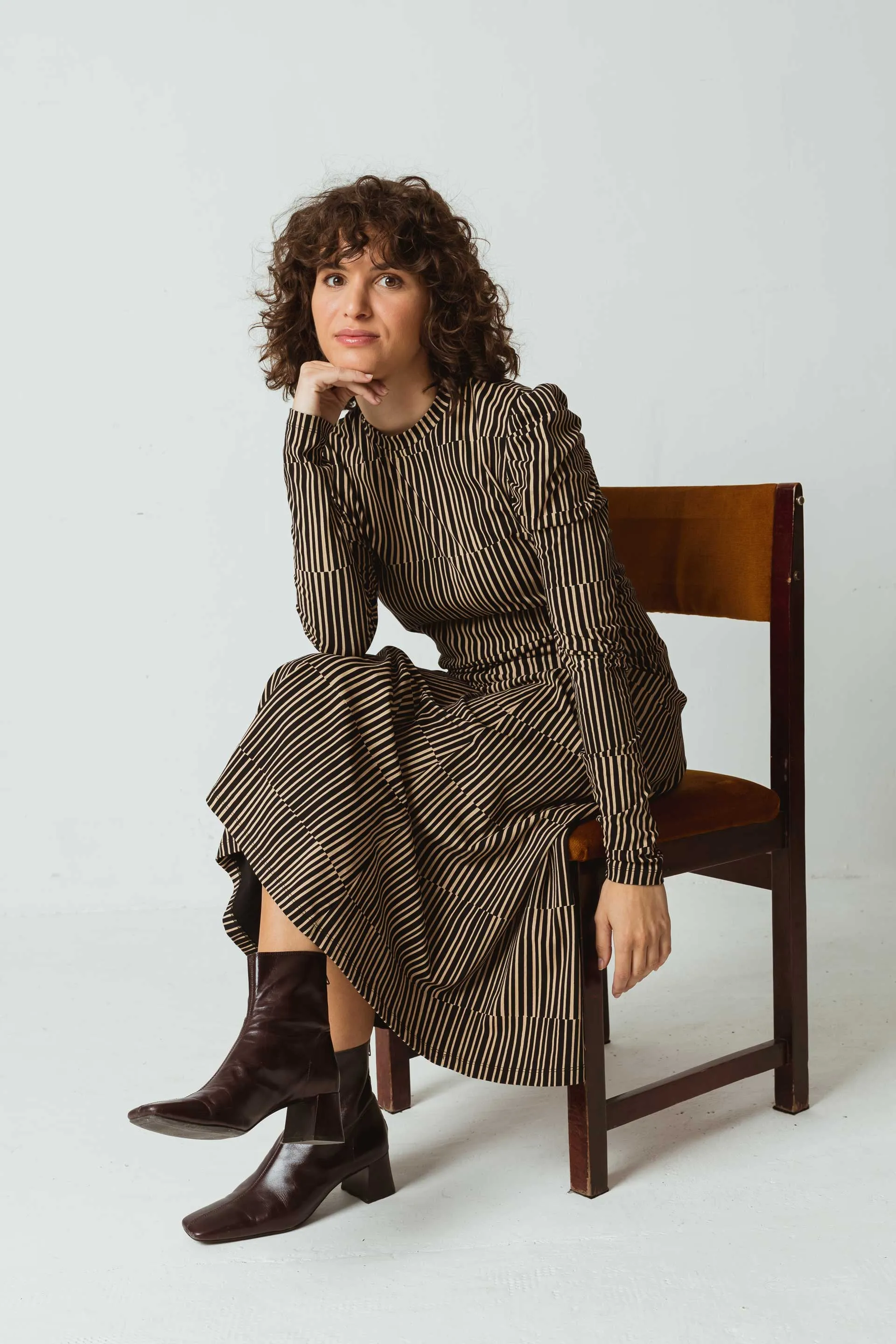 Gehry Dress Espresso