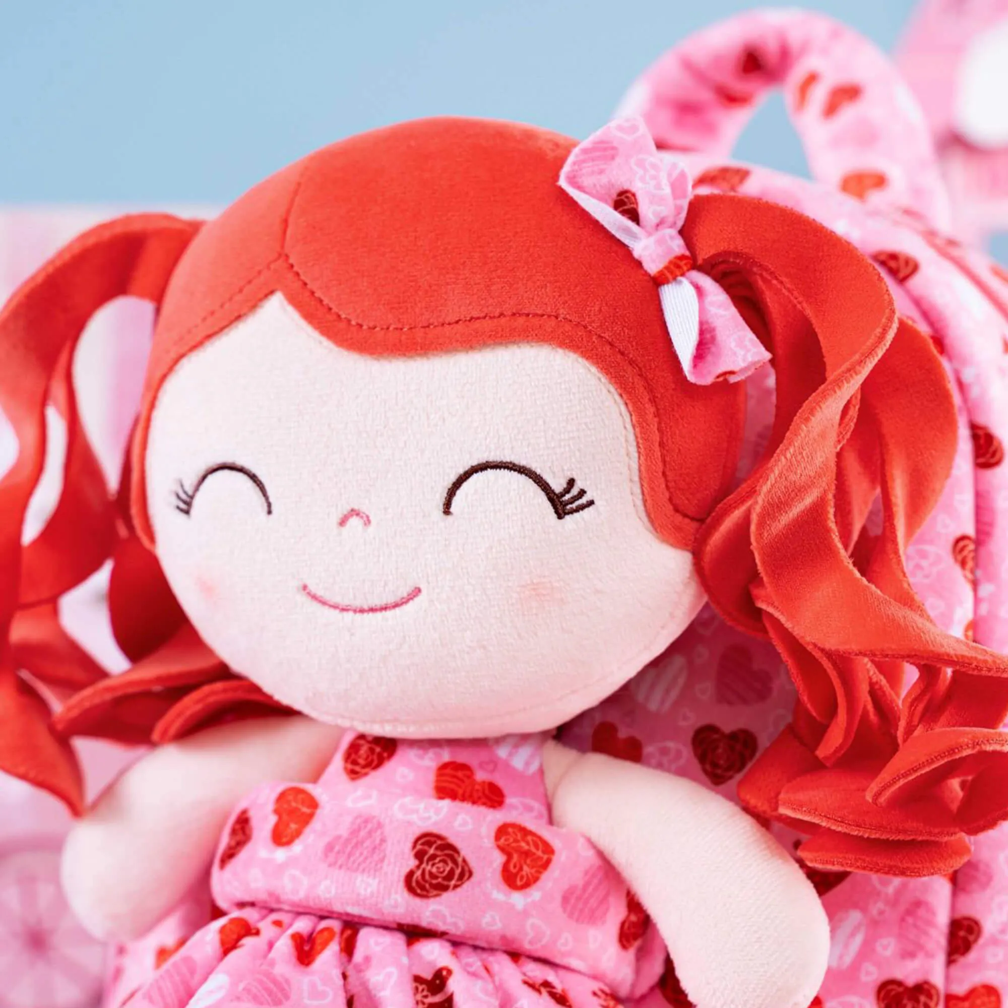Gloveleya 9-inch Personalized Spring Girl Love Heart Dolls Backpacks Series