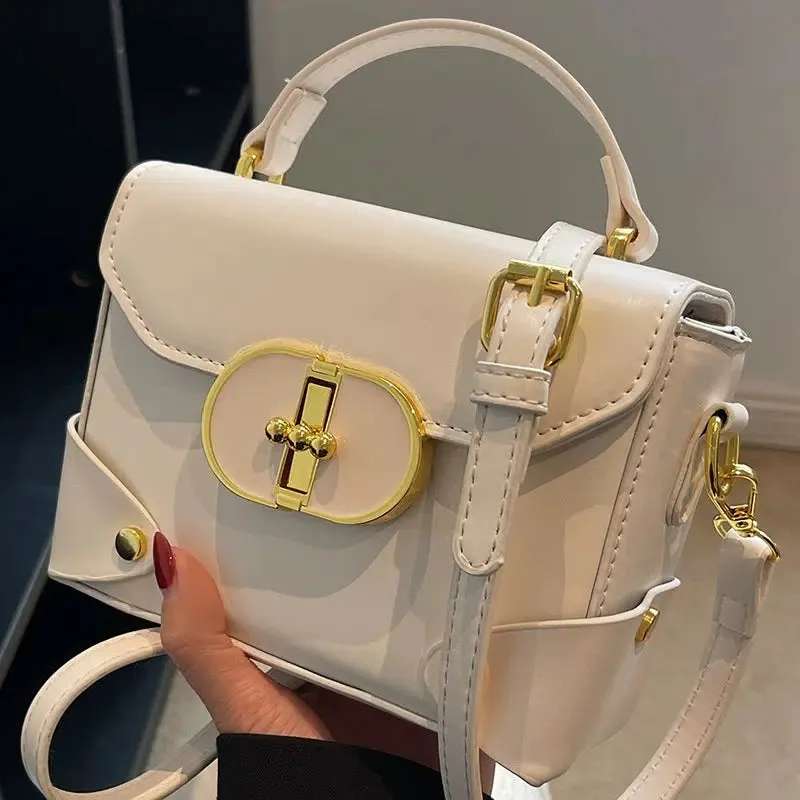 Gold Buckle Small Square Bag
