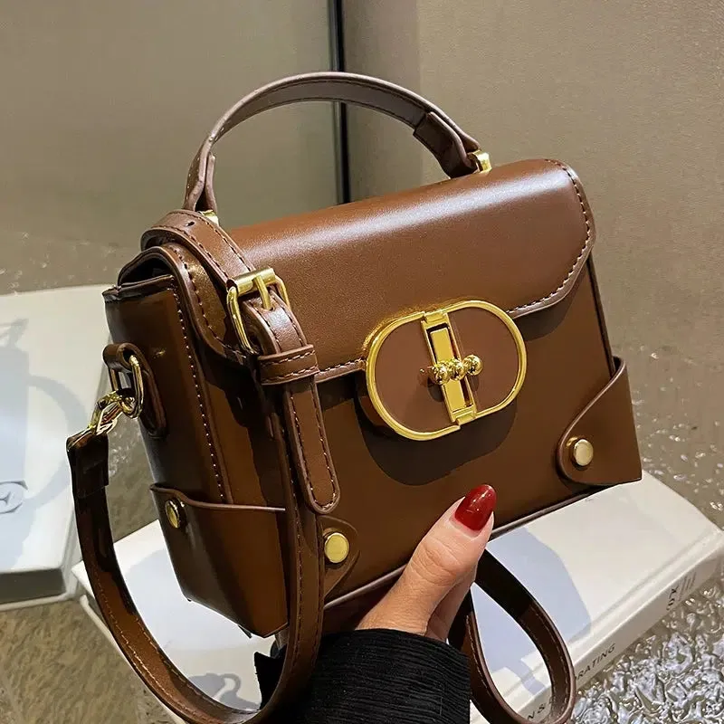 Gold Buckle Small Square Bag
