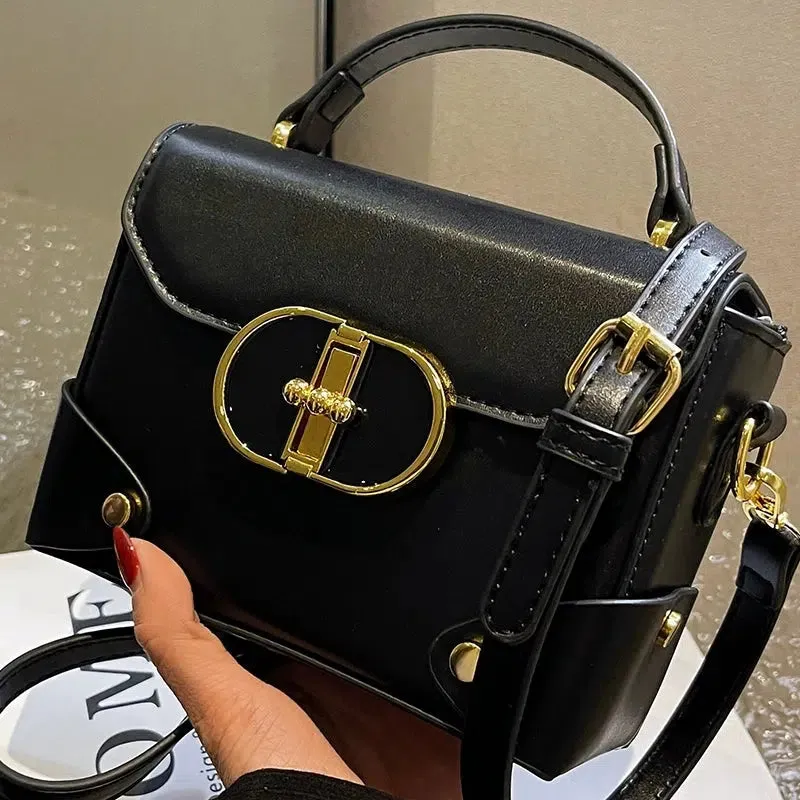 Gold Buckle Small Square Bag