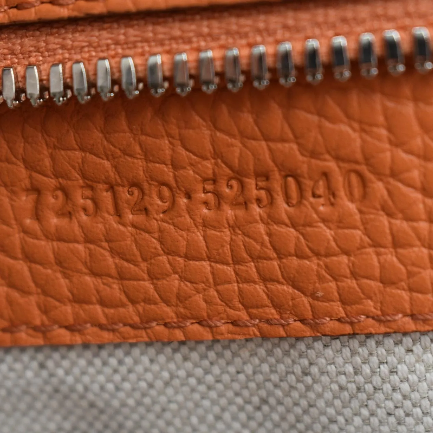 GUCCI Piuma Jumbo GG Leather Duffle Bag Orange 725129