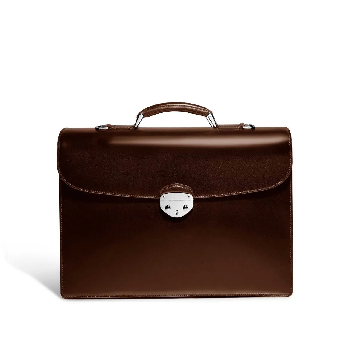 Hanover 2 Briefcase in Saddle Leather