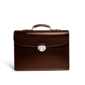 Hanover 2 Briefcase in Saddle Leather