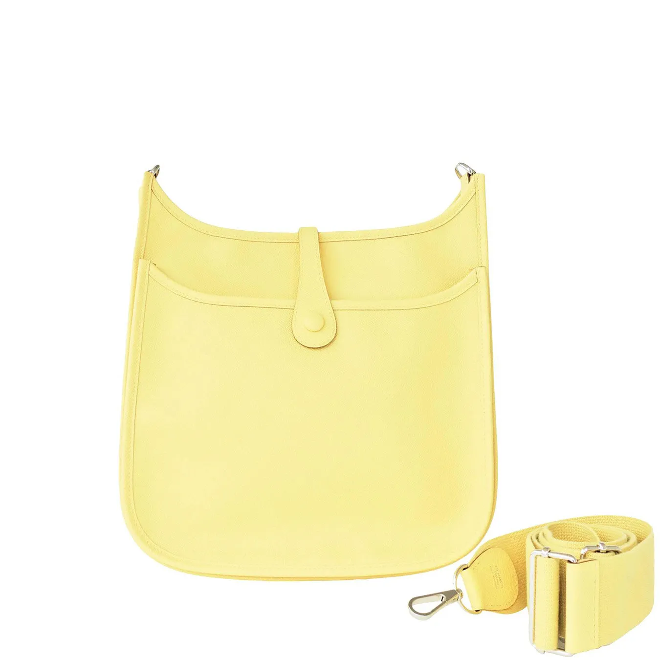 Hermes Jaune Poussin Evelyne PM Messenger Leather Bag Rare