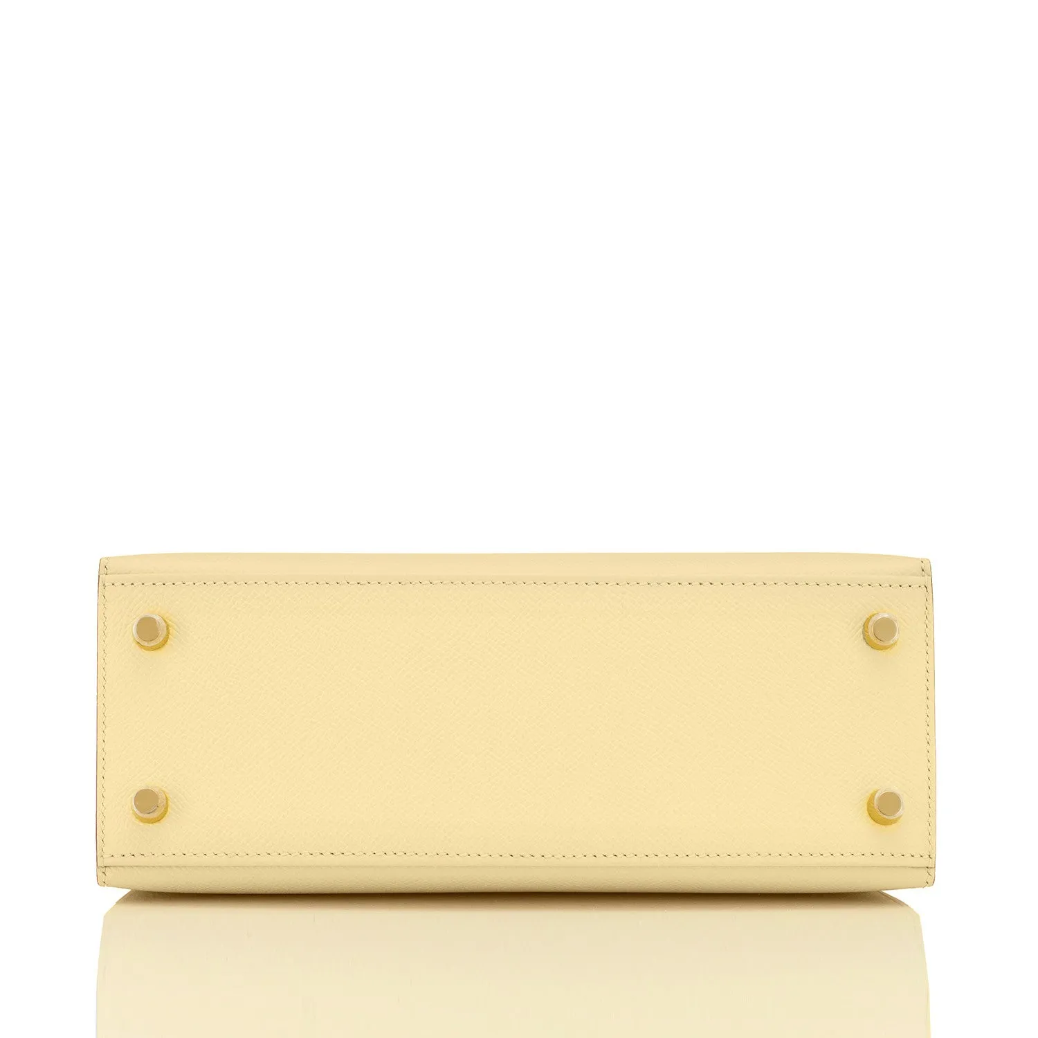 Hermes Kelly 25cm Jaune Poussin Sellier Epsom Kelly Gold Hardware