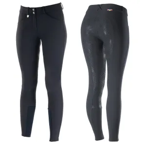 Horze Grand Prix Silicone Ladies Breeches Navy