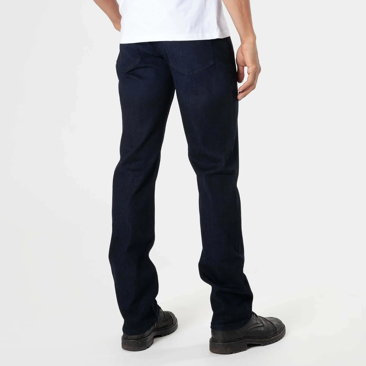 Indigo & Medium Gray Wash Straight Comfort Stretch Jeans 2-Pack