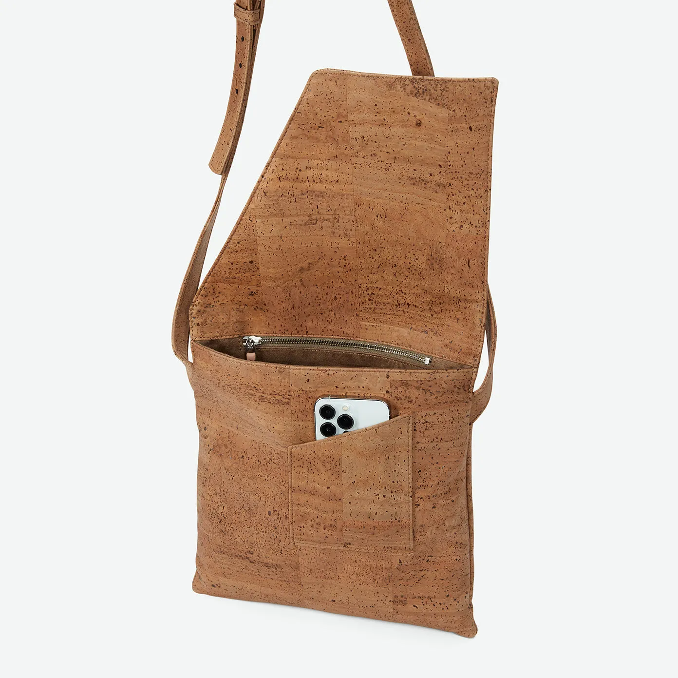 Inizio Cork Satchel - Desert Brown