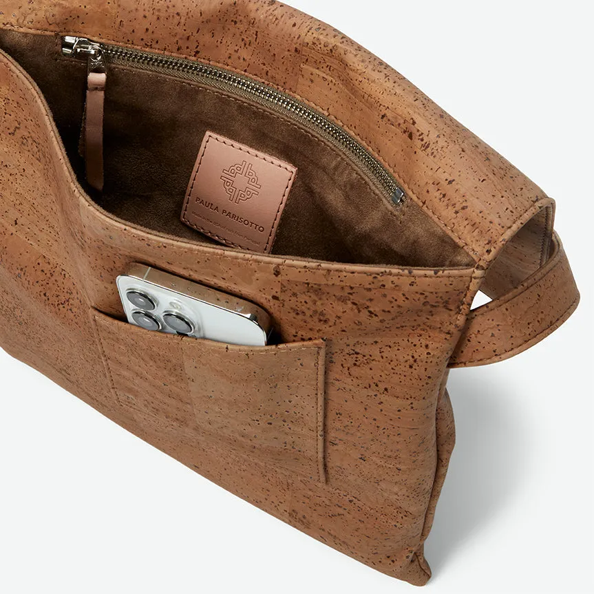 Inizio Cork Satchel - Desert Brown