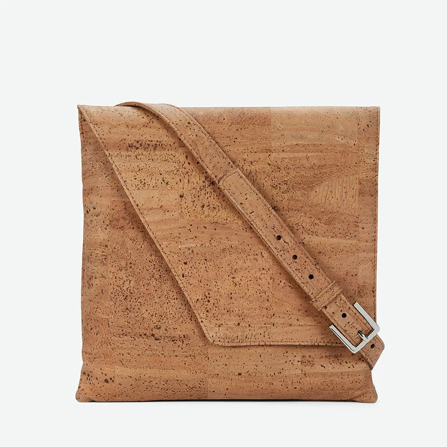 Inizio Cork Satchel - Desert Brown