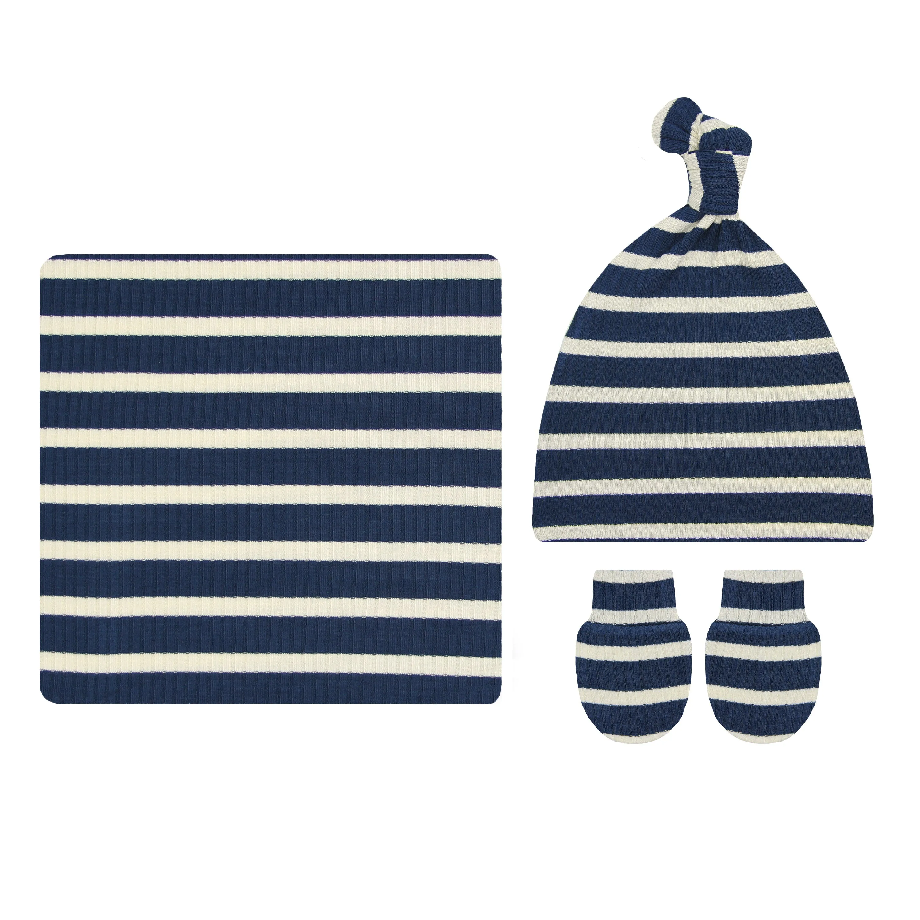 Jack Ribbed Newborn Hat Bundle (Top   Bottom)