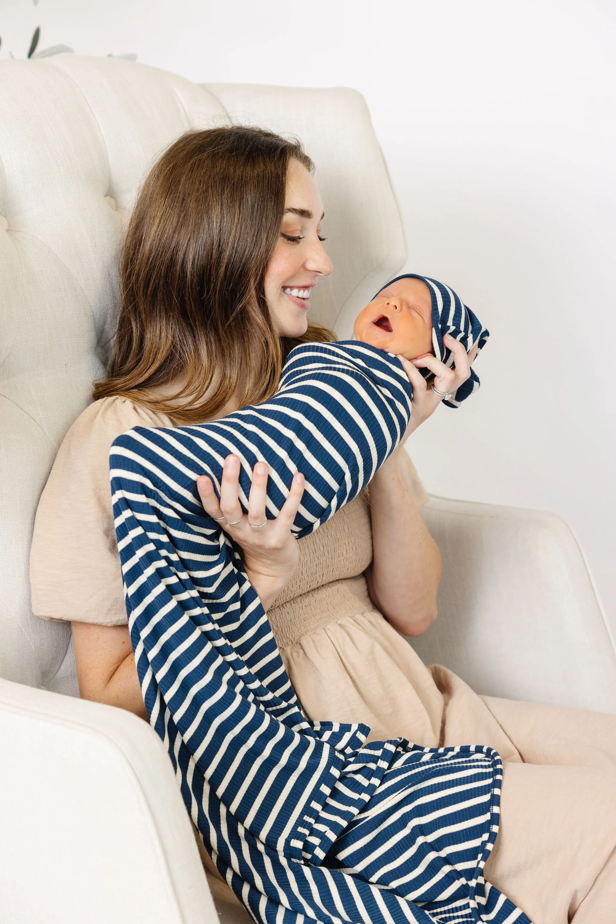 Jack Ribbed Newborn Hat Bundle (Top   Bottom)