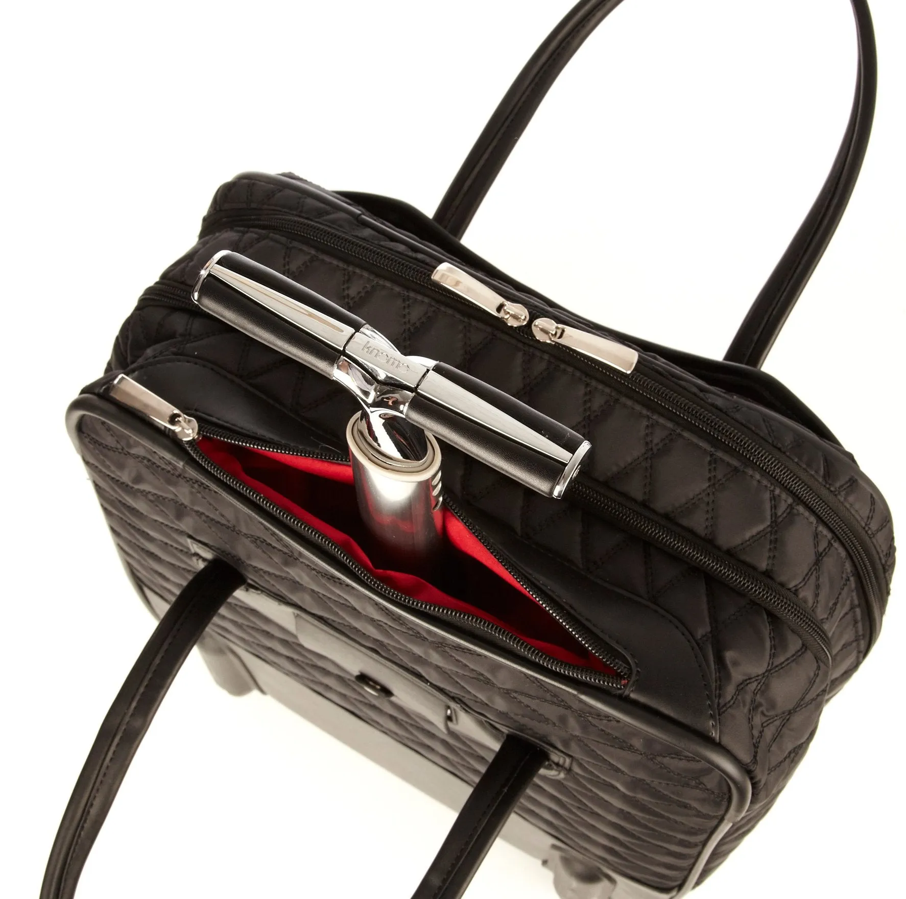 Knomo London Scala 15" Wheeled Carry-On Brief
