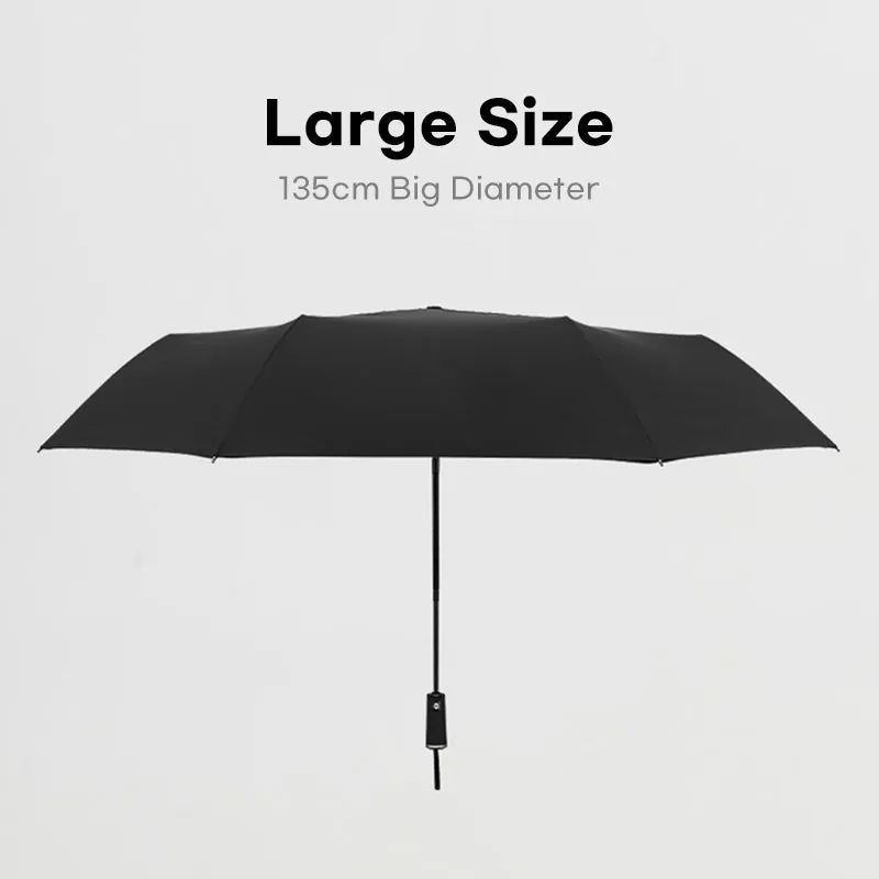 Large 53-Inch Automatic Folding Windproof Umbrella for Men