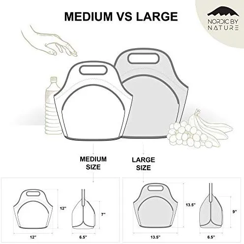 Large Neoprene Lunch Bag - Purple