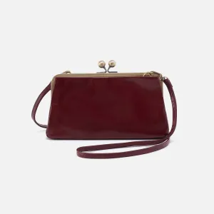 Lauren Frame Crossbody In Polished Leather - Winterberry