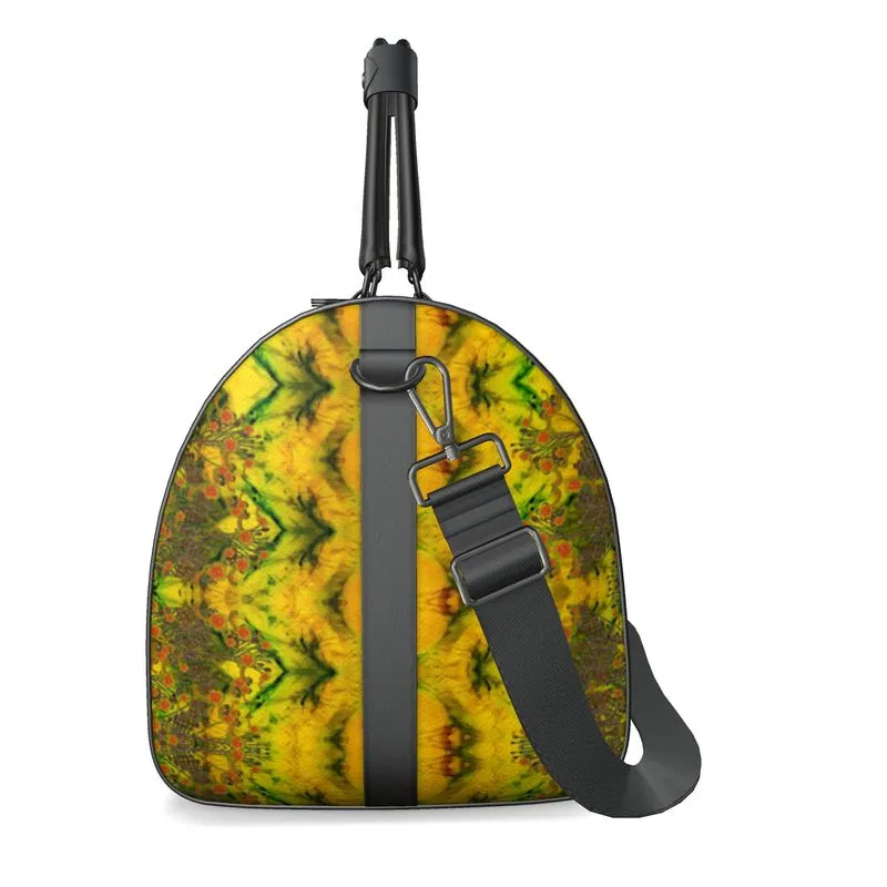 Leather Duffel Bag (WindSong Flower) RJSTH@Fabric #1 RJSTHS2021 RJS