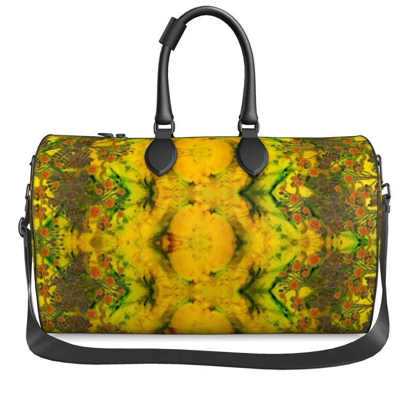 Leather Duffel Bag (WindSong Flower) RJSTH@Fabric #1 RJSTHS2021 RJS
