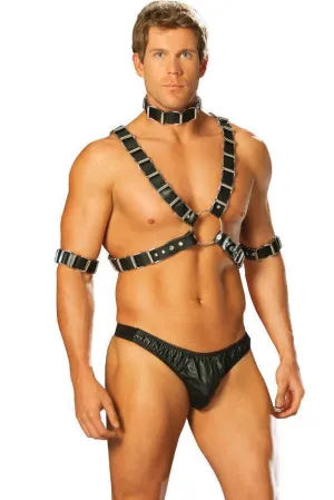 Leather Harness Dom Set