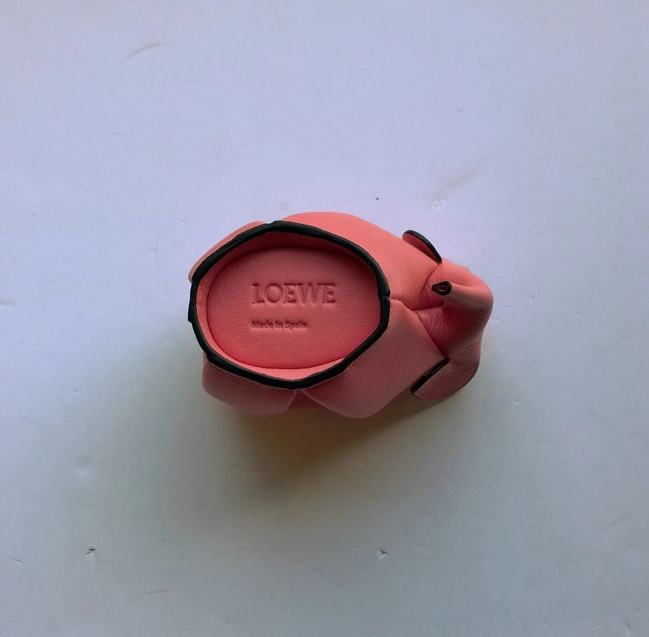 Loewe Elephant Coin Purse Leather Pouch Case Pink