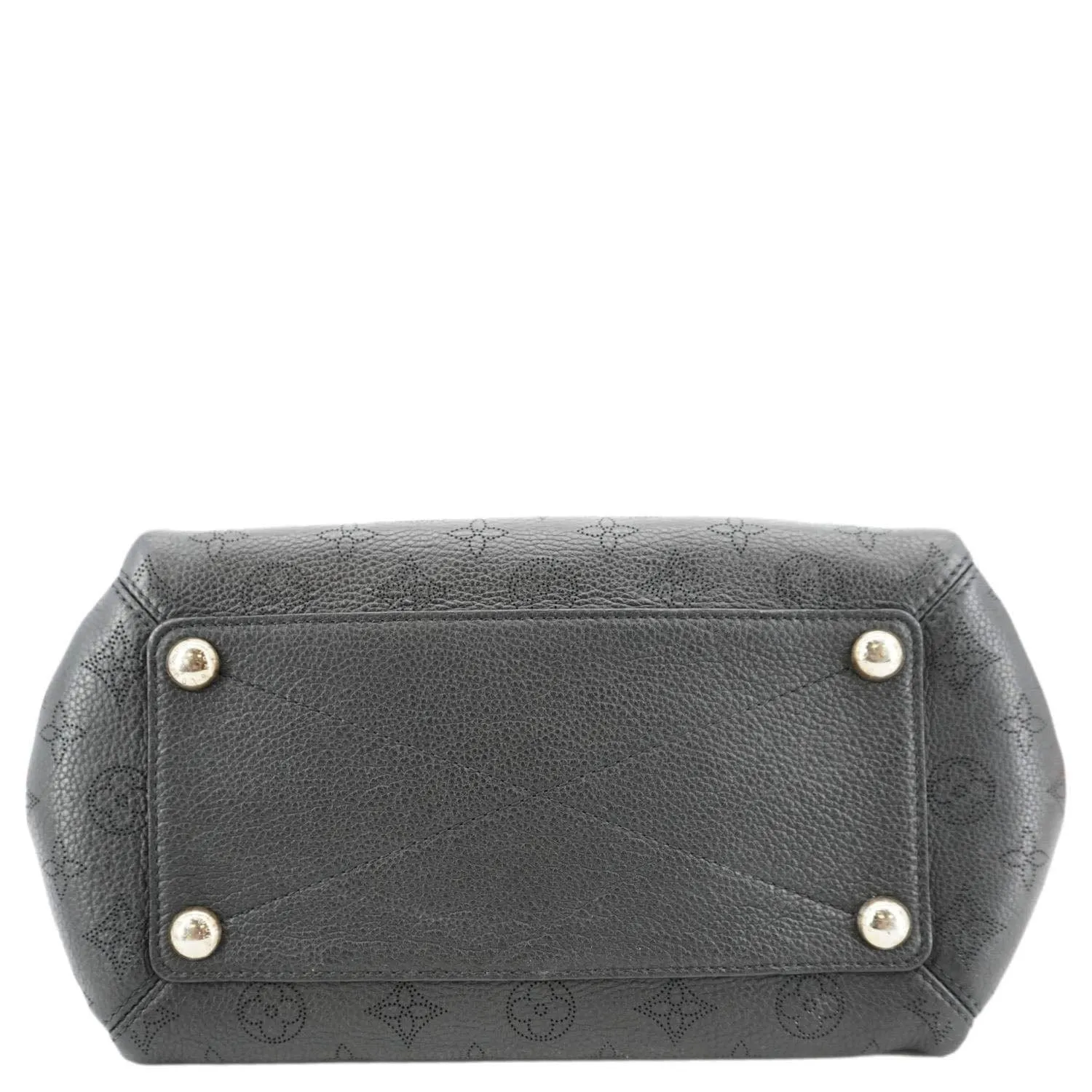LOUIS VUITTON Babylone Monogram Mahina Leather Shoulder Bag Black