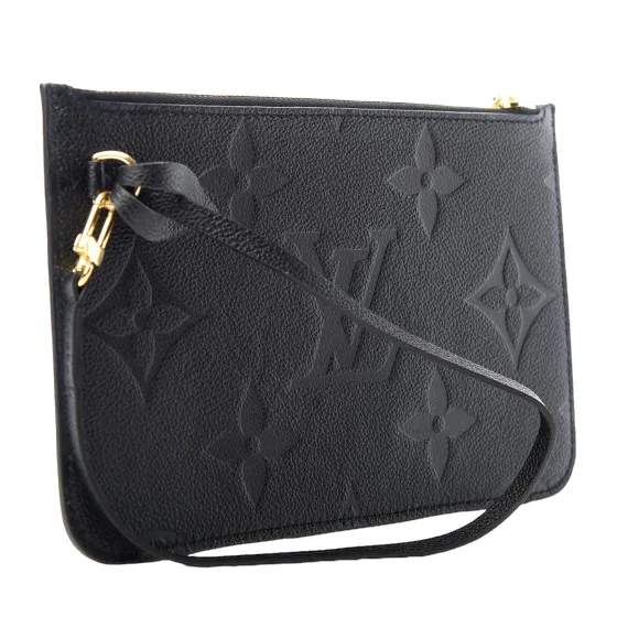 Louis Vuitton Empreinte Monogram Giant Neverfull MM Pouch Black