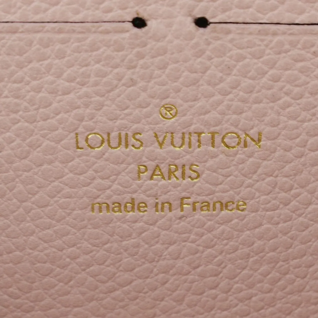 LOUIS VUITTON Monogram Empreinte Leather Zippy Wallet Rose Pink