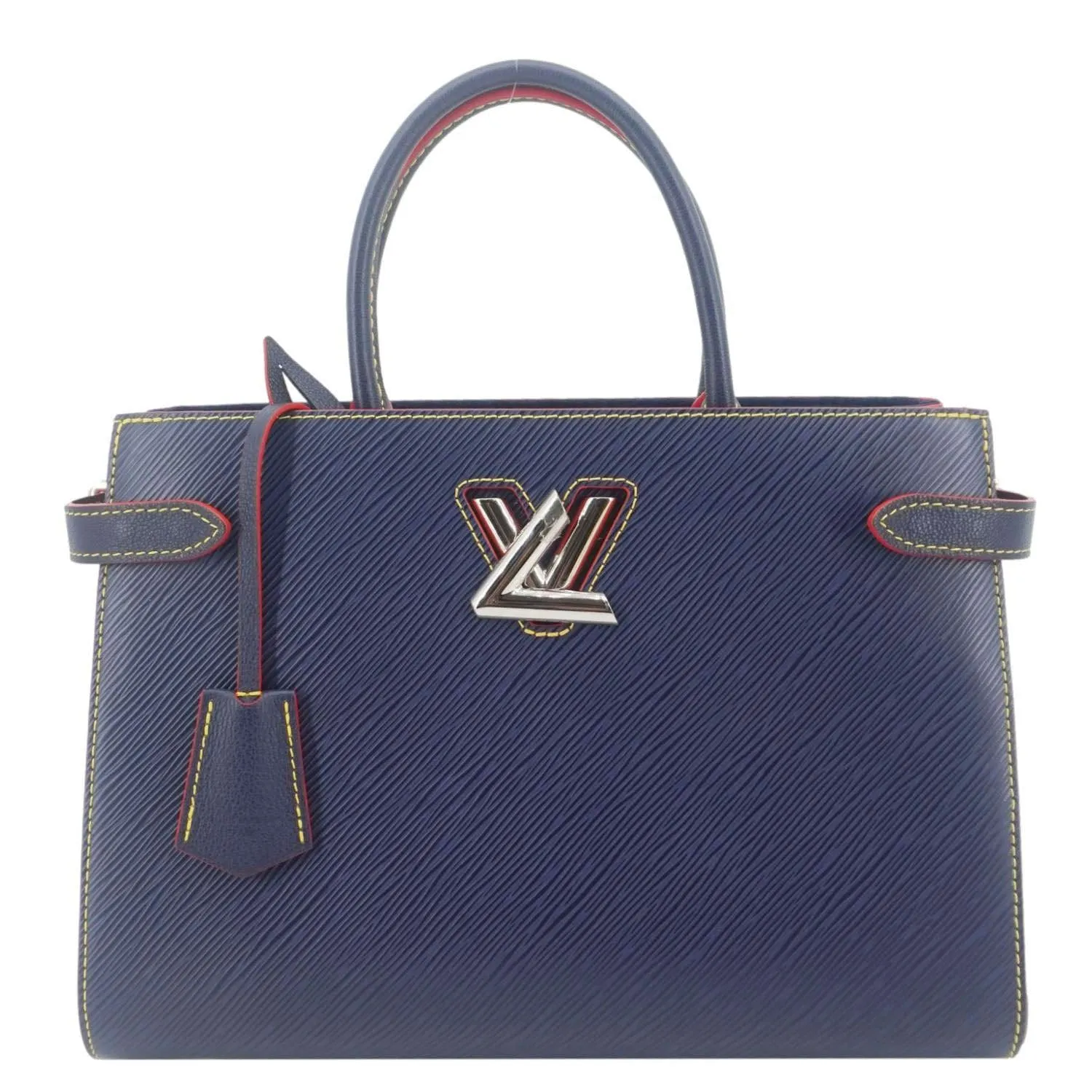 LOUIS VUITTON Twist Epi Leather 2Way Tote Bag Indigo