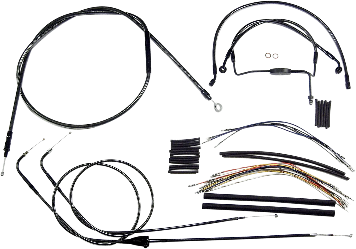 Magnum 487812 Black Pearl Handlebar Installation Kit for 15-17in. Ape