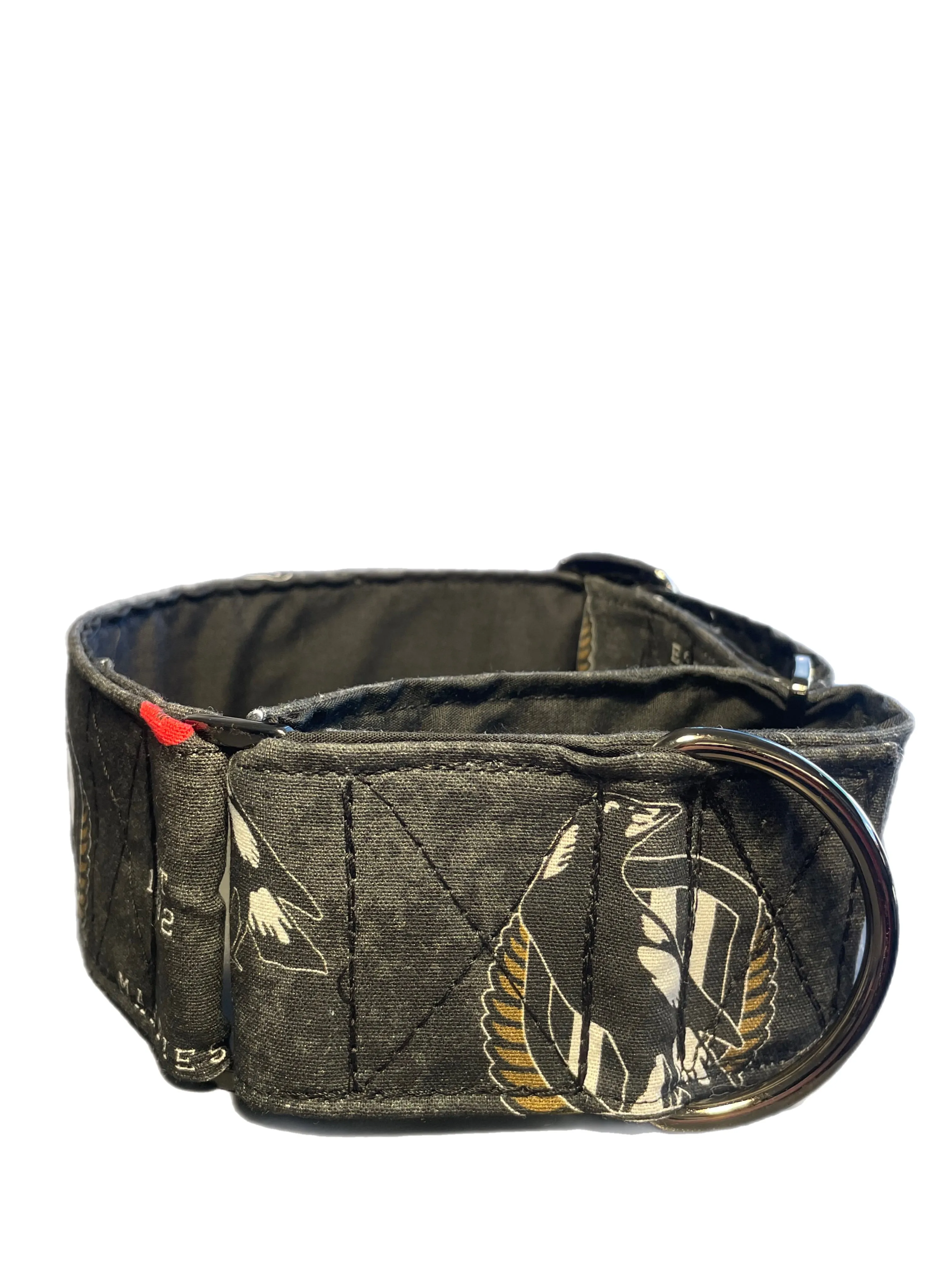 Magpies Martingale collar greyhound collar AFL Collingwood Magpies footy cotton fabric