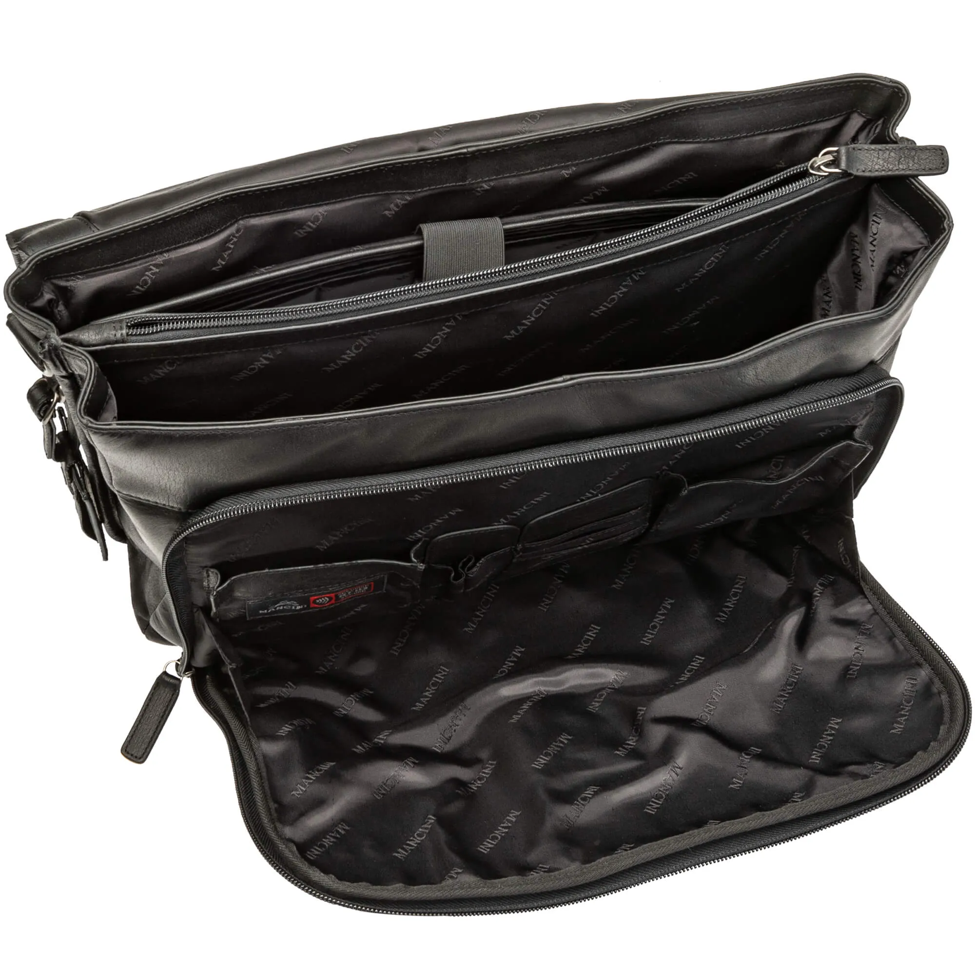 Mancini Buffalo Double Compartment Briefcase for 15.6" Laptop / Tablet