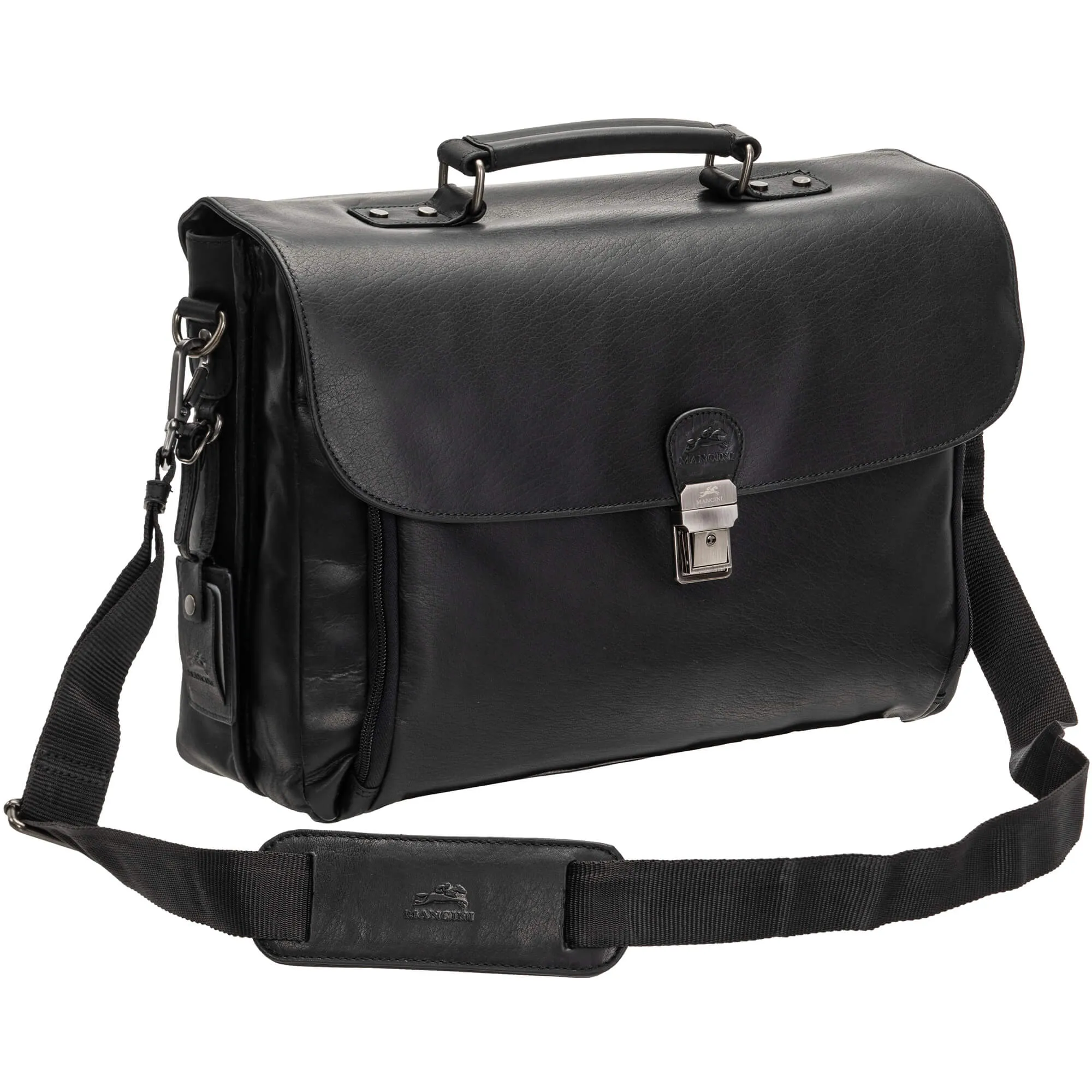 Mancini Buffalo Double Compartment Briefcase for 15.6" Laptop / Tablet