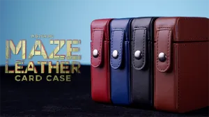 MAZE Leather Card Case (Blue) by Bond Lee