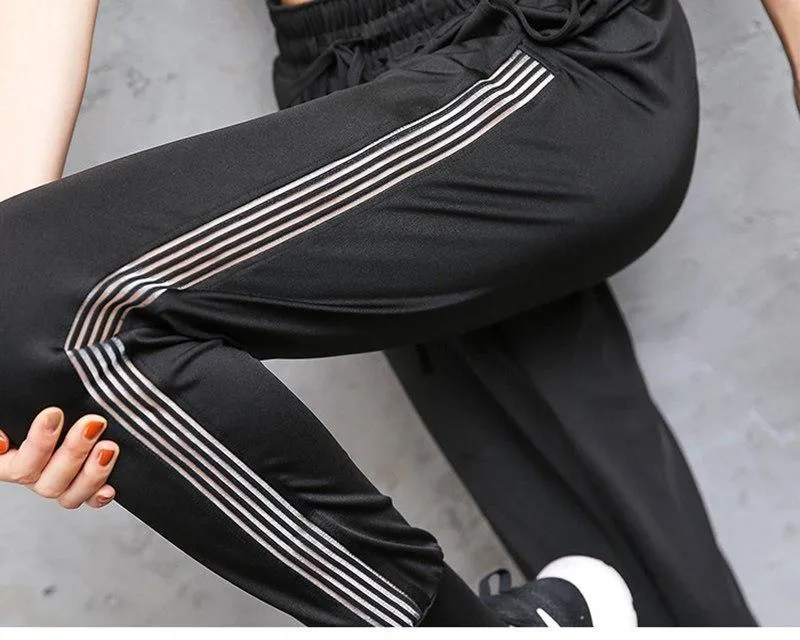 Mesh Patchwork Breathable Pants
