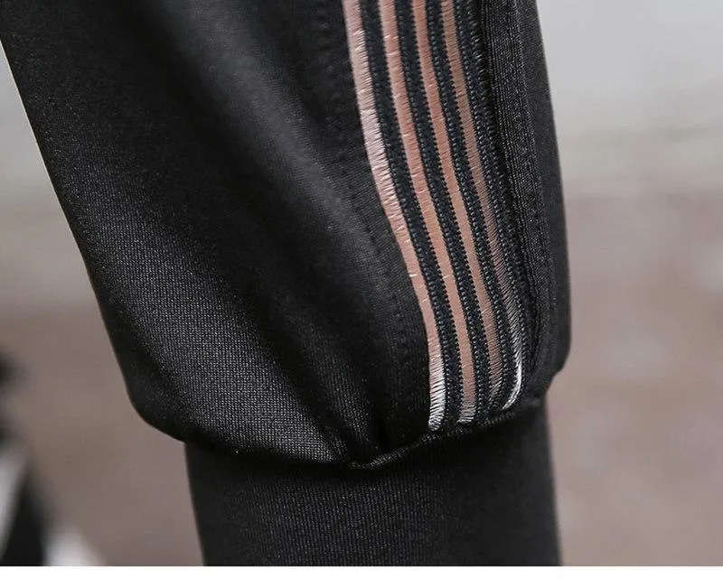 Mesh Patchwork Breathable Pants