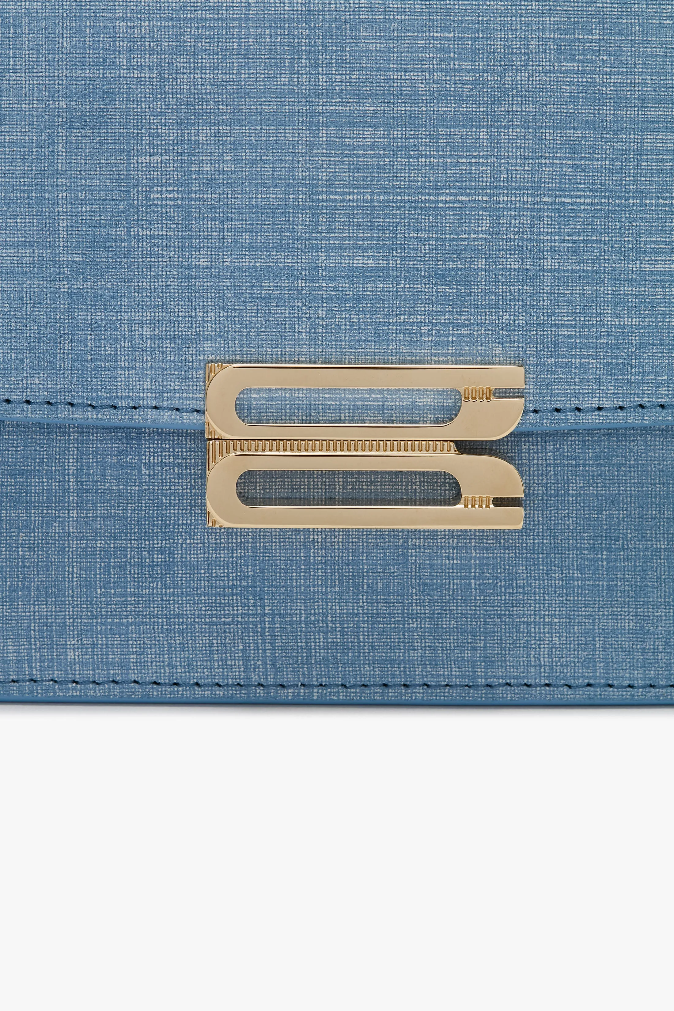 Mini Dorian Bag In Light Blue Chambray Effect Suede