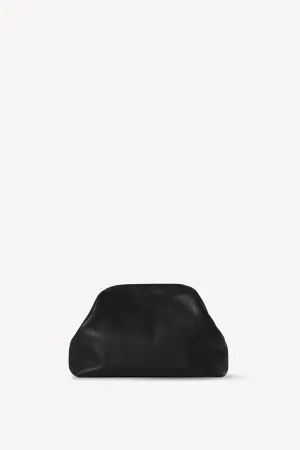 Mira Clutch in Leather - Black