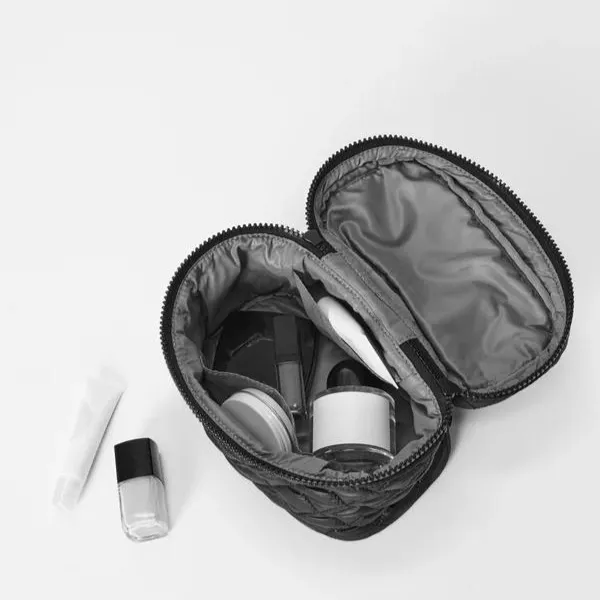 MZ Wallace Metro Mini Vanity Case in Light Gold Pearl Metalic