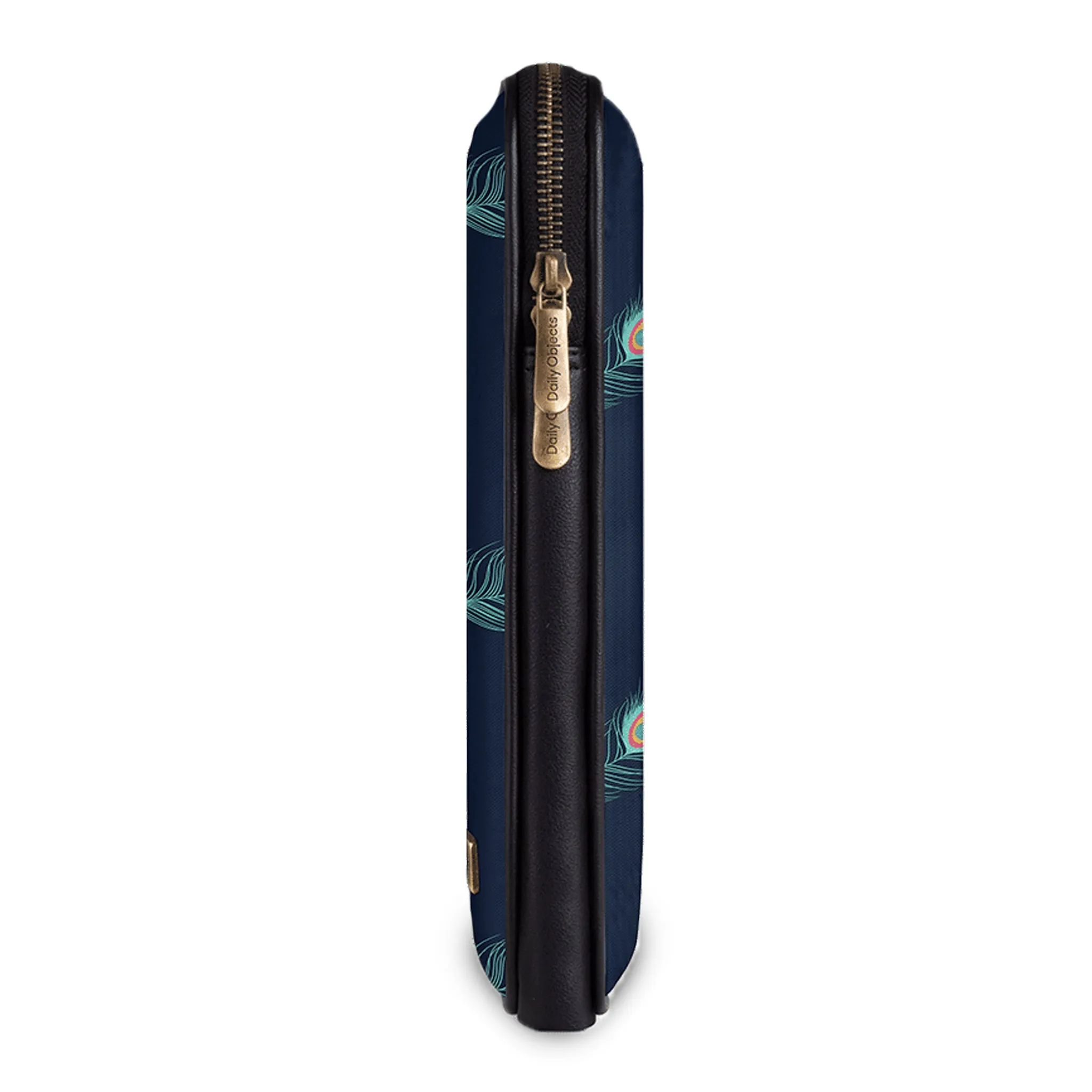 Navy Feathers Laptop Sleeve, Zippered, 28 cm (11"), suitable for Laptop/MacBook