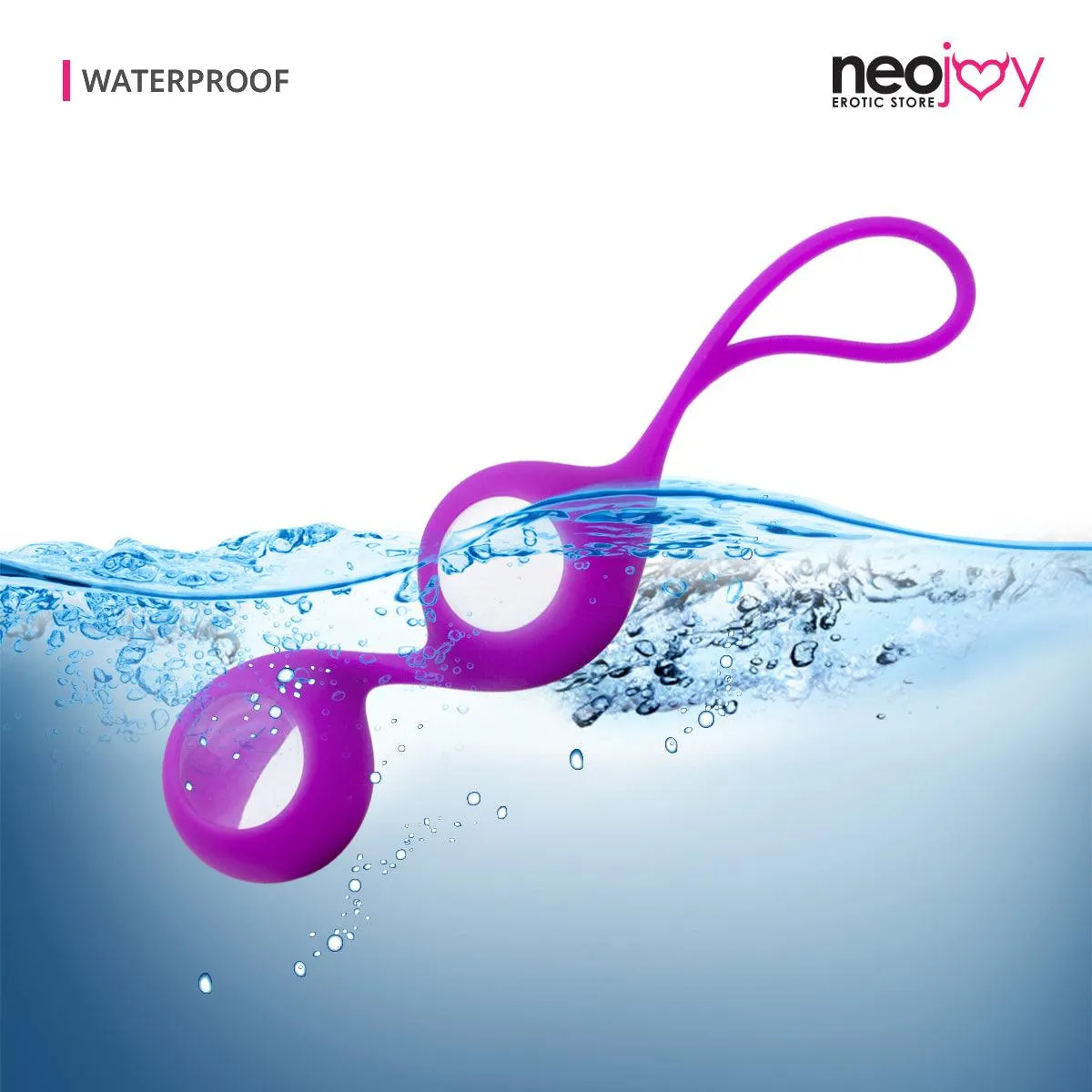 Neojoy double Kegel Balls - Glass-Ben Wa Balls-Pink