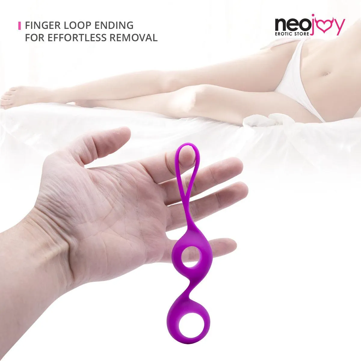 Neojoy double Kegel Balls - Glass-Ben Wa Balls-Pink