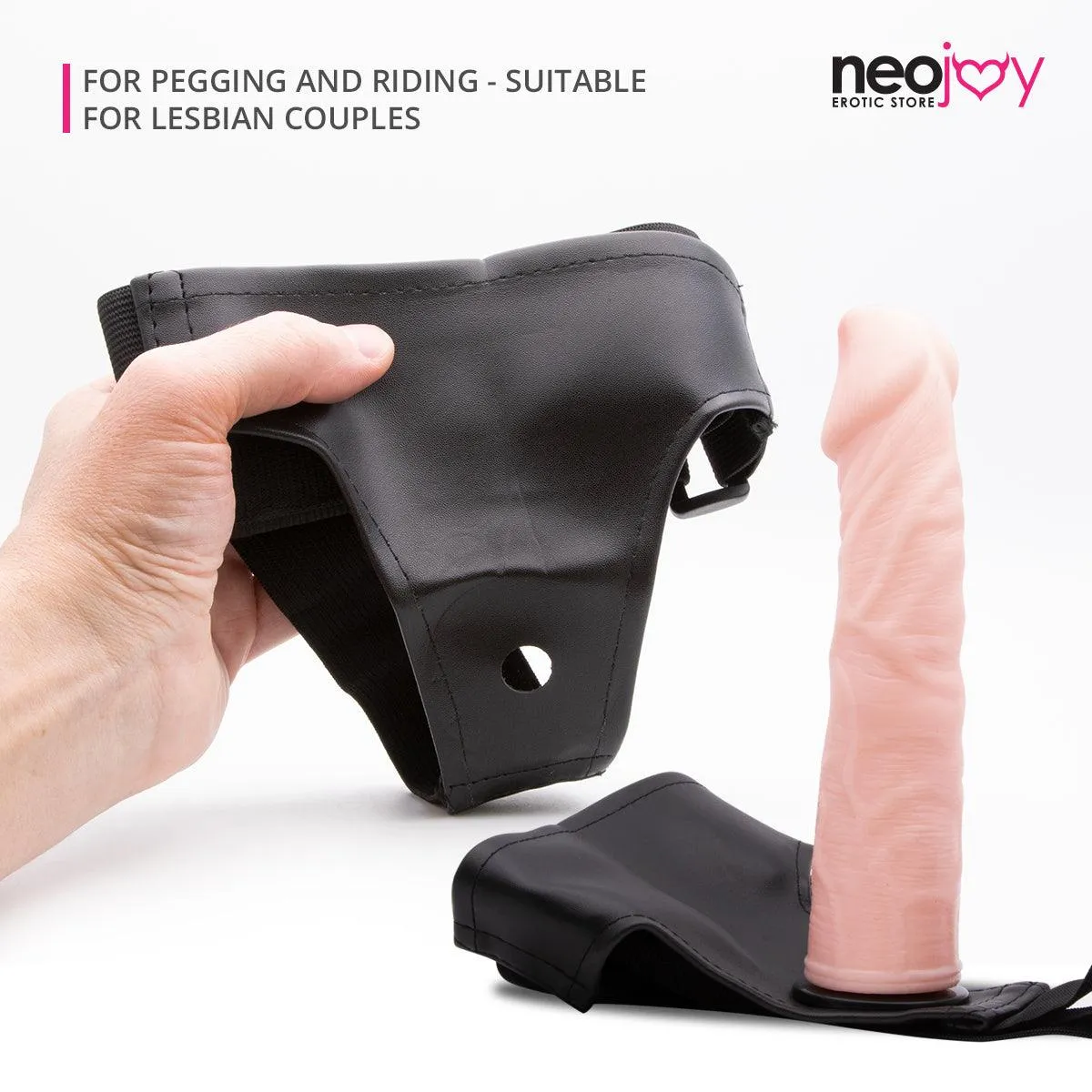 Neojoy - Real Penetration - Realistic Dildo Strap-On Harness - 19cm - 7.5 inch