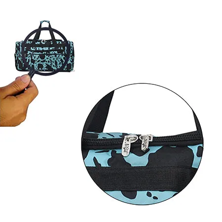 Neon Cow Turquoise NGIL Canvas 23" Duffle Bag